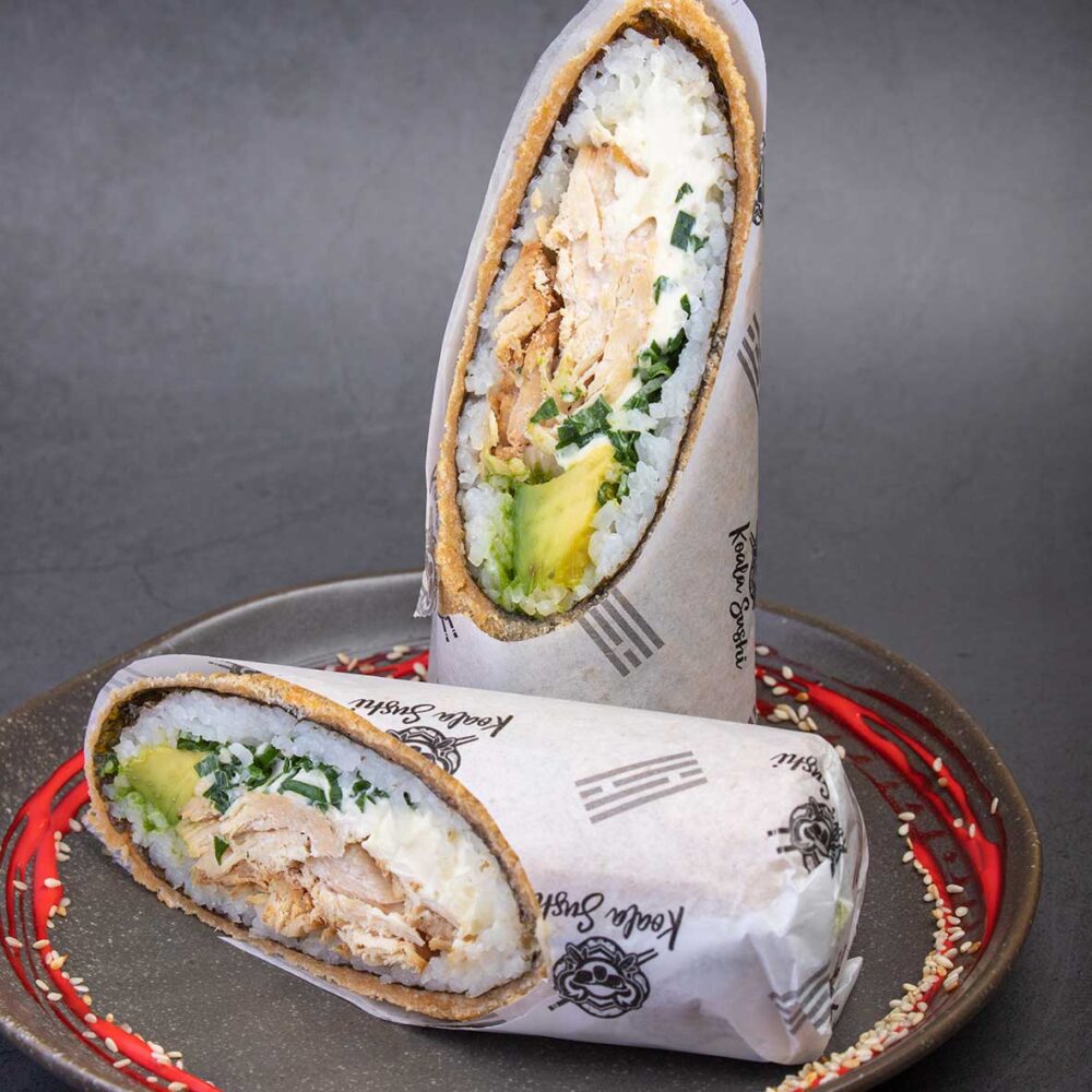 Handroll pollo teriyaki