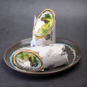 handroll Zucchini Crispy - champiñón salteado (Opción Veggie & Vegan)