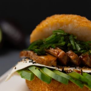 Sushi burger - Seitan Crispy (Opción Veggie & Vegan)