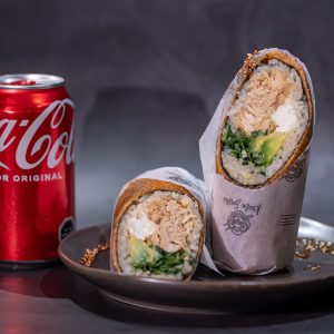 Martes: Handroll Pollo teriyaki + Bebida + Salsa Soya o Unagi